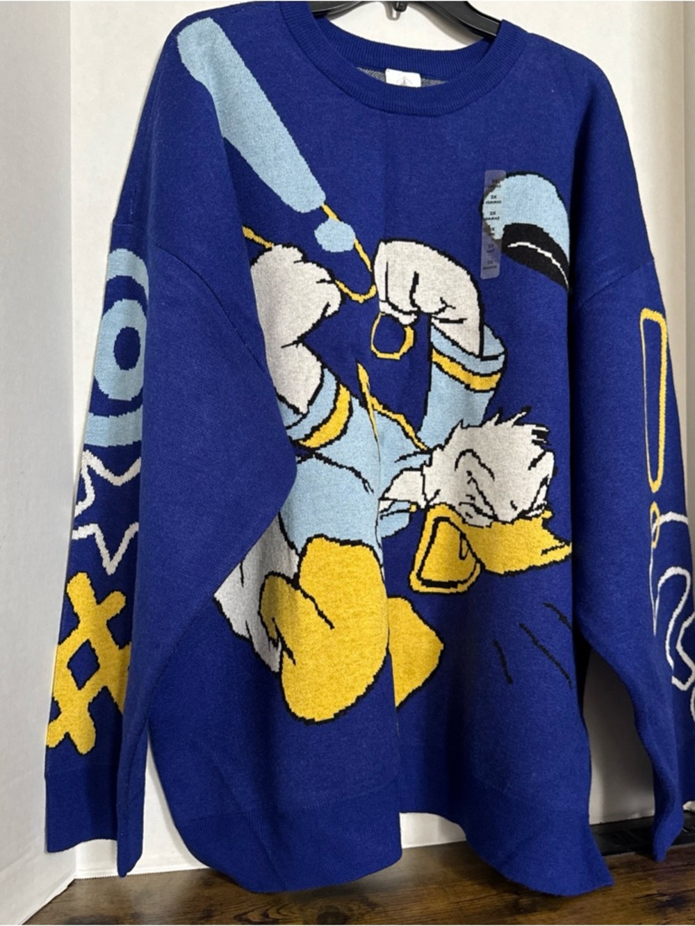 Disney Donald Duck Pullover Knit Sweater for Adults Size 2XL Brand New With Tags - Picture 5 of 11